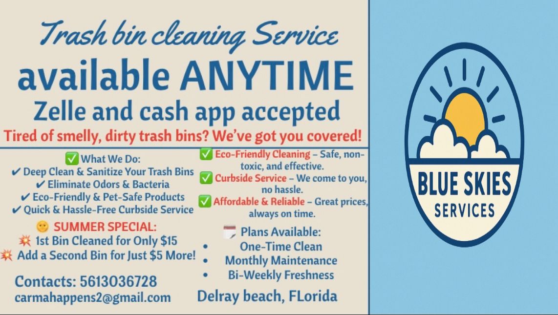 Trash Bin Cleaning In Your Area!!!😁