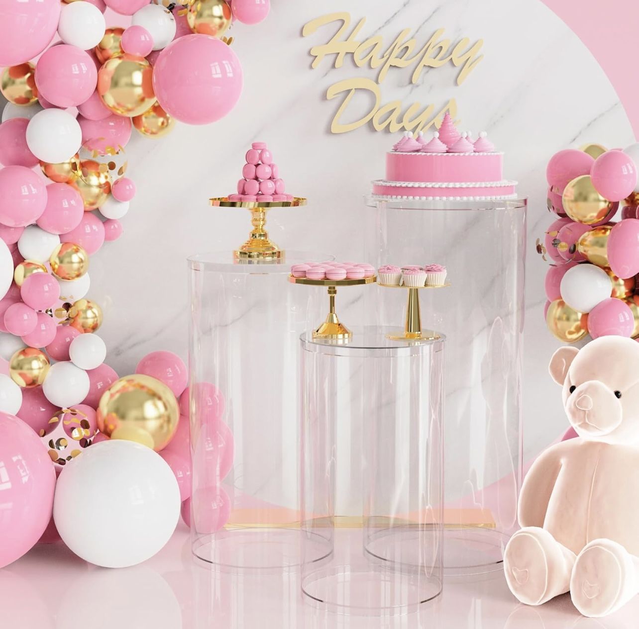 3PCS Pedestal Stands