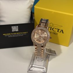 Invicta Watch women rose gold bling bling