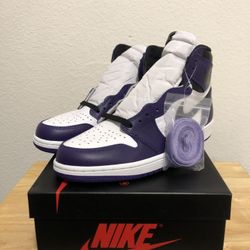 DS Jordan 1 Court Purple 2.0 size 9