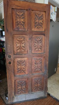 Solid Wood vintage door can be refinished