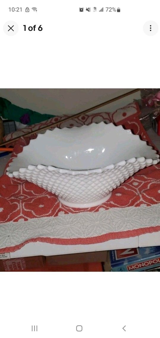 Milk Glass Bowl