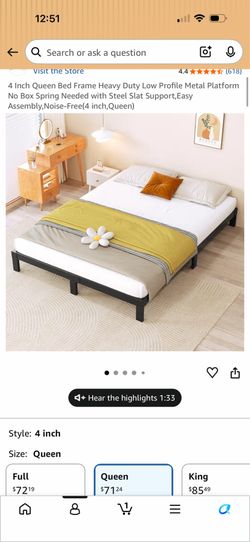 Queen bed frame
