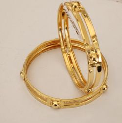 22k Gold Plated Bangles For Womens 