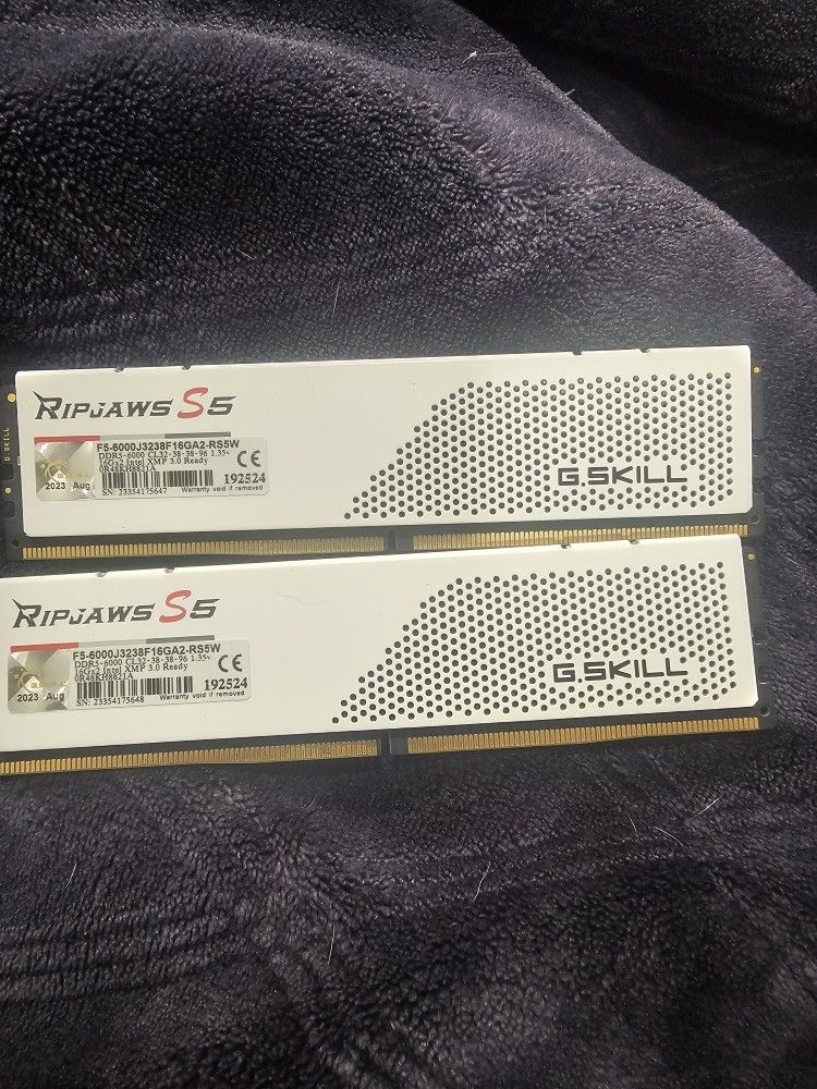 G.skill Ripjaws C32 6000mhz 2×16GB