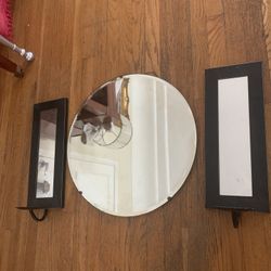 Cute Vintage Bevelod Mirror Set $37.00