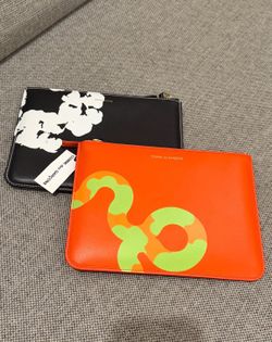 Denim Tears x  Comme des Garçons Cotton Wreath Zip Pouch (8.46 x 6.3 in)