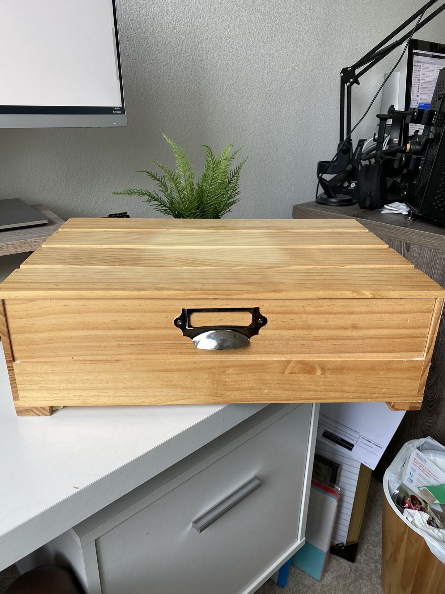 Wood Threshold (Target) Monitor Stand with Drawer