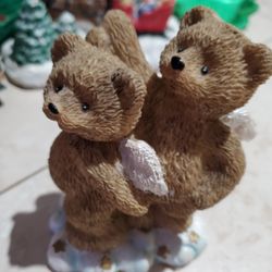Small Bears With Wings Decor 