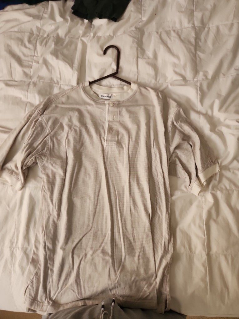 Dress Shirt Beige Short-sleeved