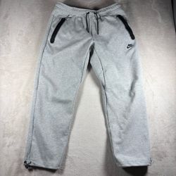 Nike Sportswear Tech Fleece Joggers Pants Men’s XL Gray DQ4312-063 Open Hem#2373