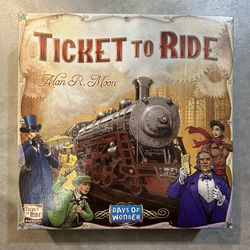 Ticket To Ride Allan R. Moon Game Board 
