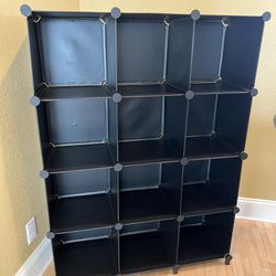 ANWBROAD Cube Storage Organizer 12-Cube DIY Closet Storage Cabinet 