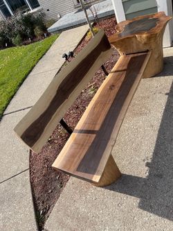 Live edge walnut