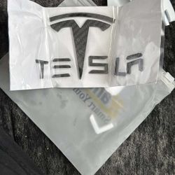Tesla Y/3 Real Carbon Emblem 