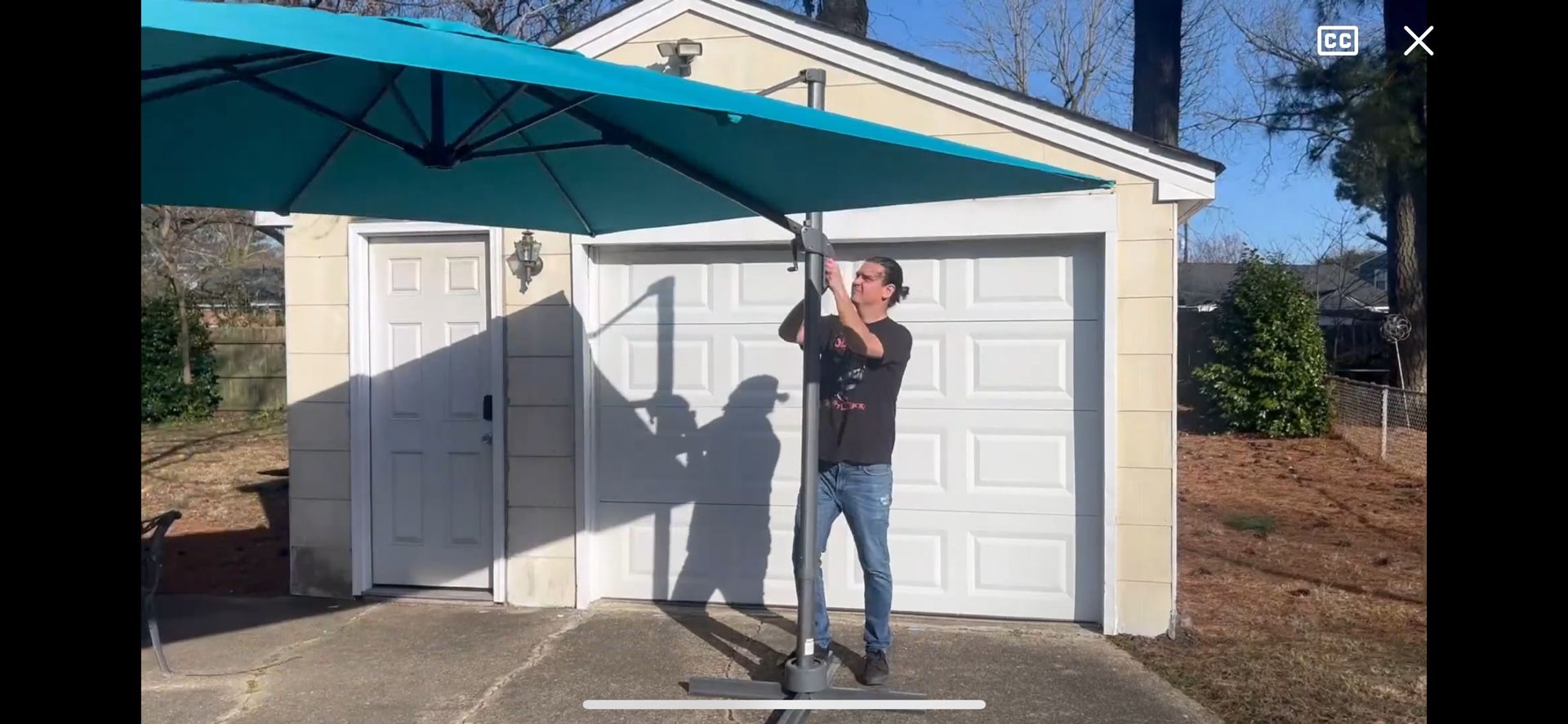 10x10 feet Gray Umbrella