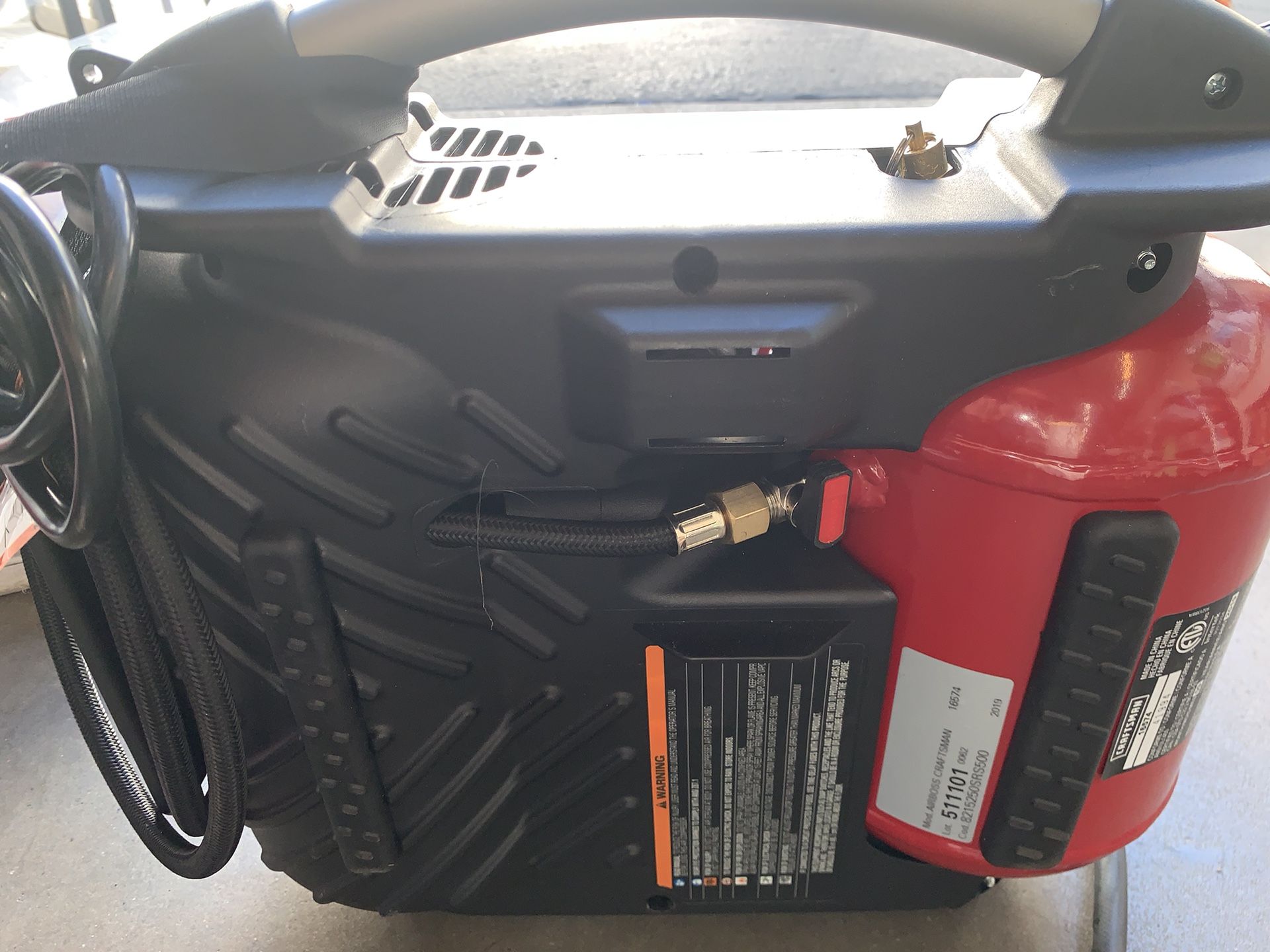 LIKE NEW Craftsman AirBoss Portable Air Compressor comes with