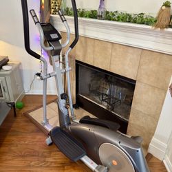 Elliptical W/Treadmill Function, Foldable and Transportable , Heart Rate, LCD Display