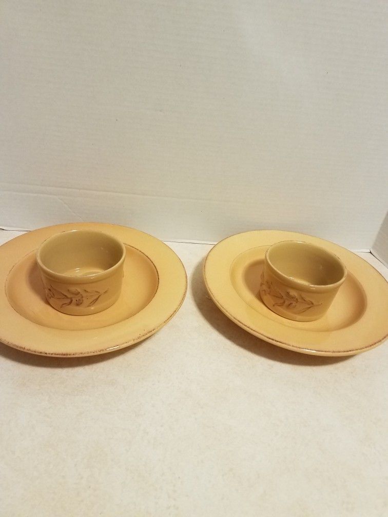 Toscana Gold Pier One Stoneware Dishes