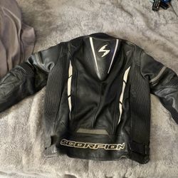 Leather Motorcycle Jacket, Scorpion