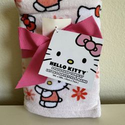 Hello Kitty Floral Hand Towel