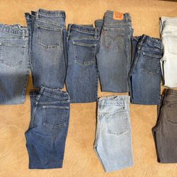 Girl Flare Jeans SZ 12 (9 pairs) 
