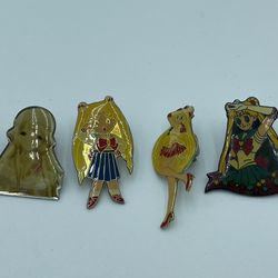 8 Sailor Moon Collectable Vintage Pins