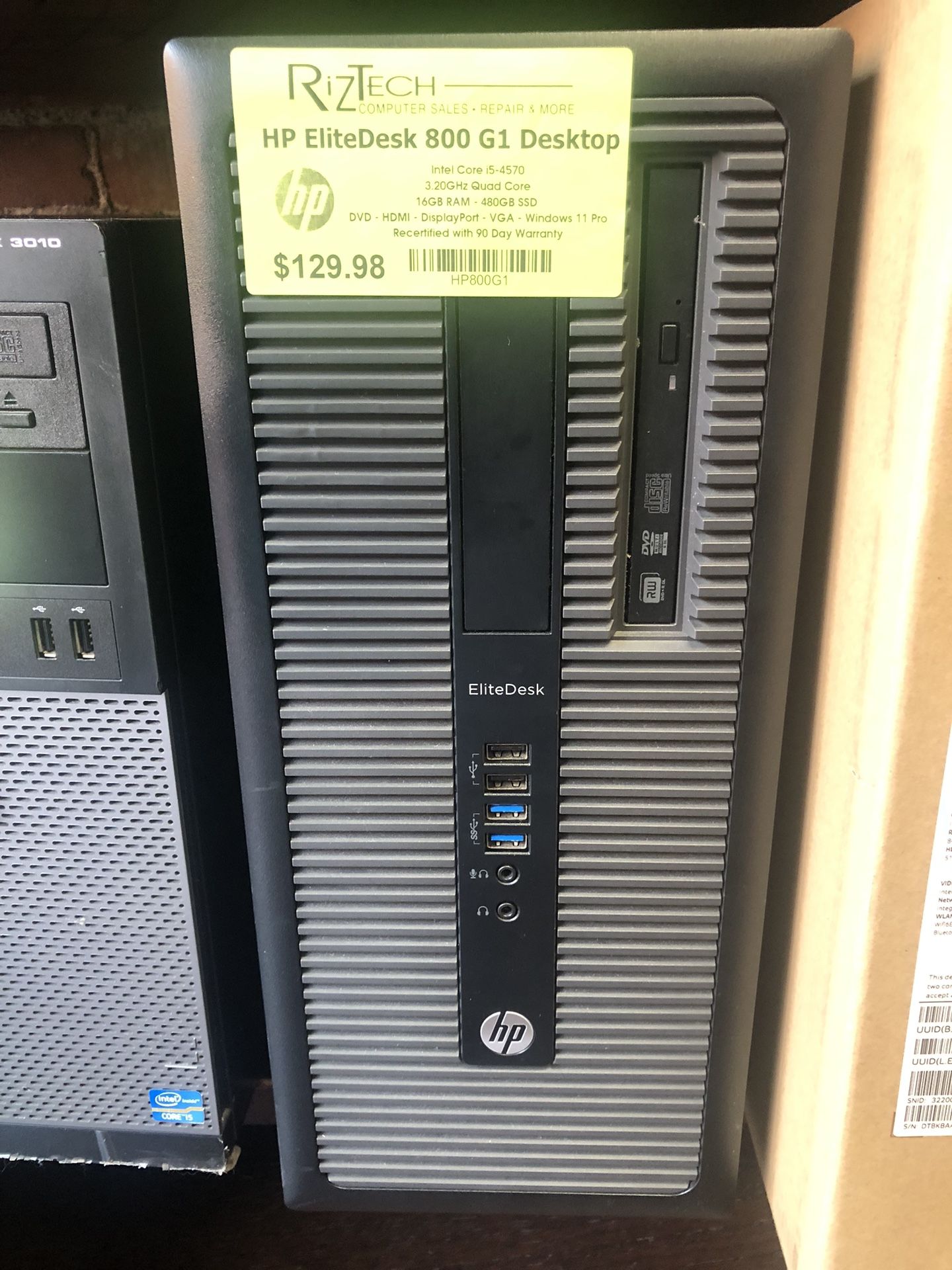 HP EliteDesk 800 G1 Desktop