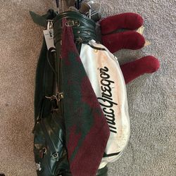 Vintage Golf Clubs + Bag