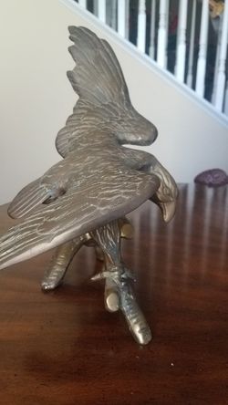 Brass eagle statue