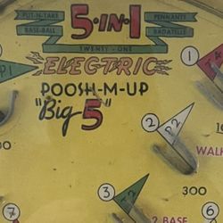 Vintage Tabletop Pinball Game
