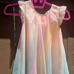 Unicorn Rainbow Girl Dress Size 9