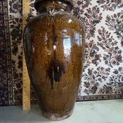 Large Heavy Earthenware Jar
