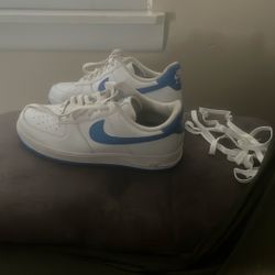 Blue And White Air Force Ones
