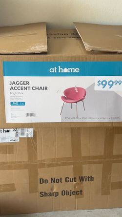 At Home Jagger Accent Chair Bright Pink