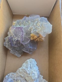 2 large Fluorite Mineral Specimen