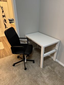 ikea desk and chair