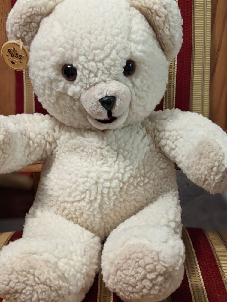 Vintage 1986 Russ Snuggle Bear 15" Plush