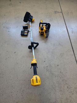 DEWALT 20V CHAINSAW AND TRIMMER