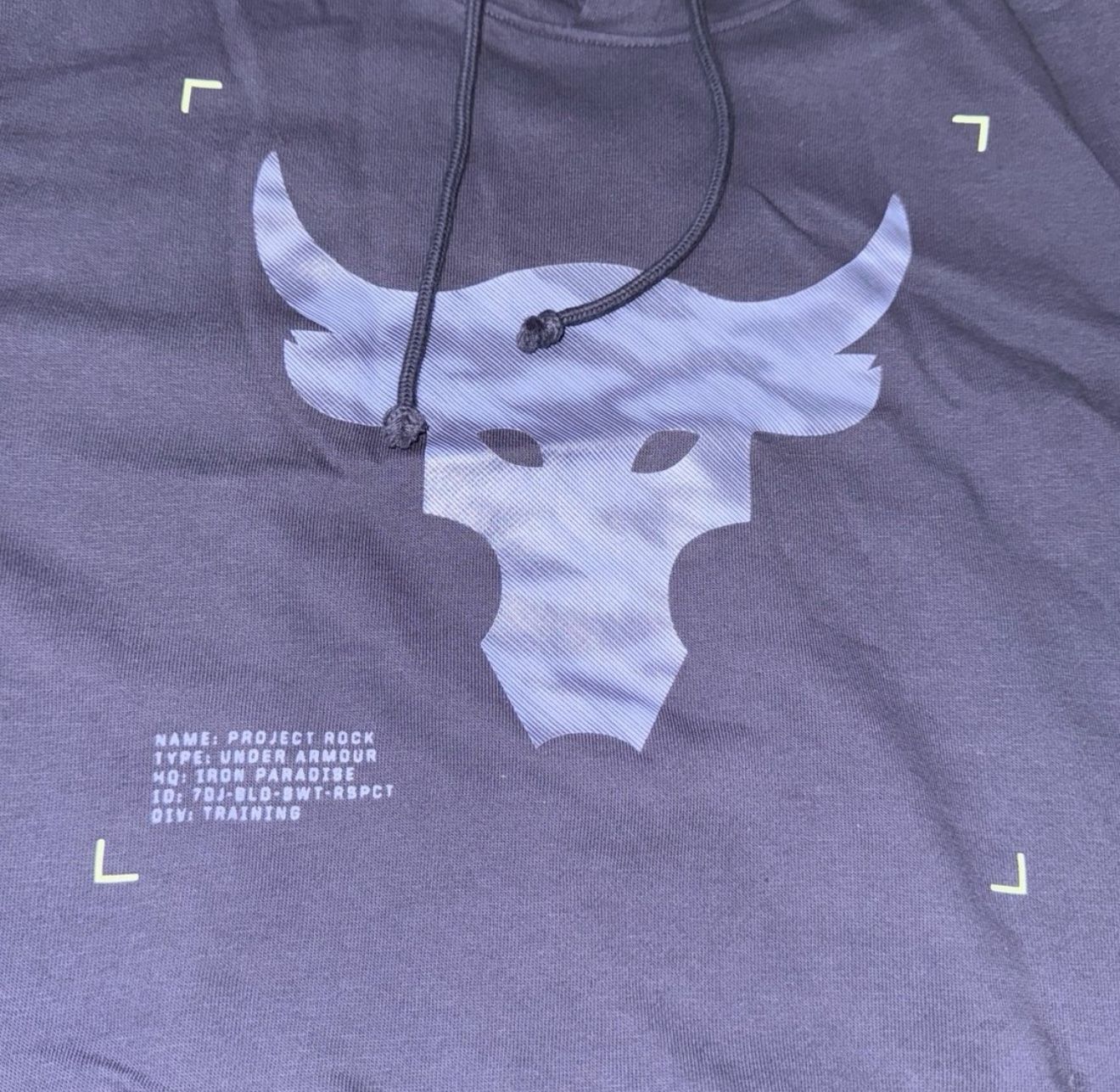 The Rock Dwayne Johnson x Under Armor collab Navy color tank top