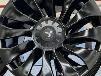 21”  Staggeed  Wheel  Real Oem  Tesla model Y  114mm  Satin blk  ——895 wheel exchange —-