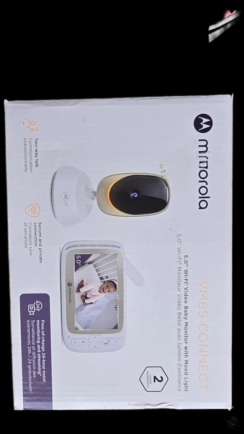 Motorola VM85 CONNECT 5.0" Wi-Fi Video Baby Monitor