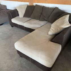 2 Tone Sectional Couch “WE DELIVER”