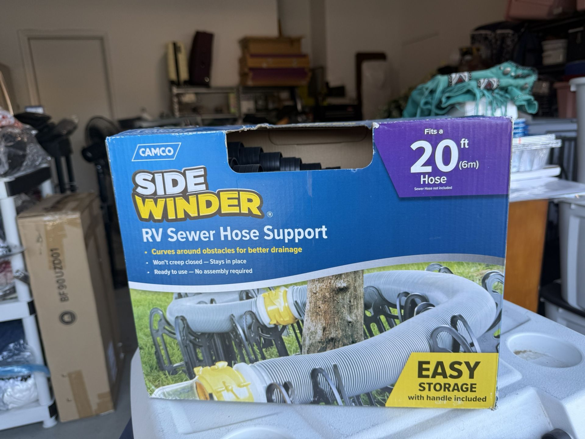 Camco Sidewinder RV Sewer Hose Support For 20 Foot Hose