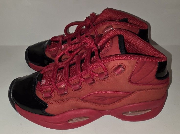 Reebok Allen Iverson Question Shoes Red/Black Youth Size 5