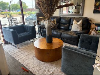 Genuine leather recliner sofa