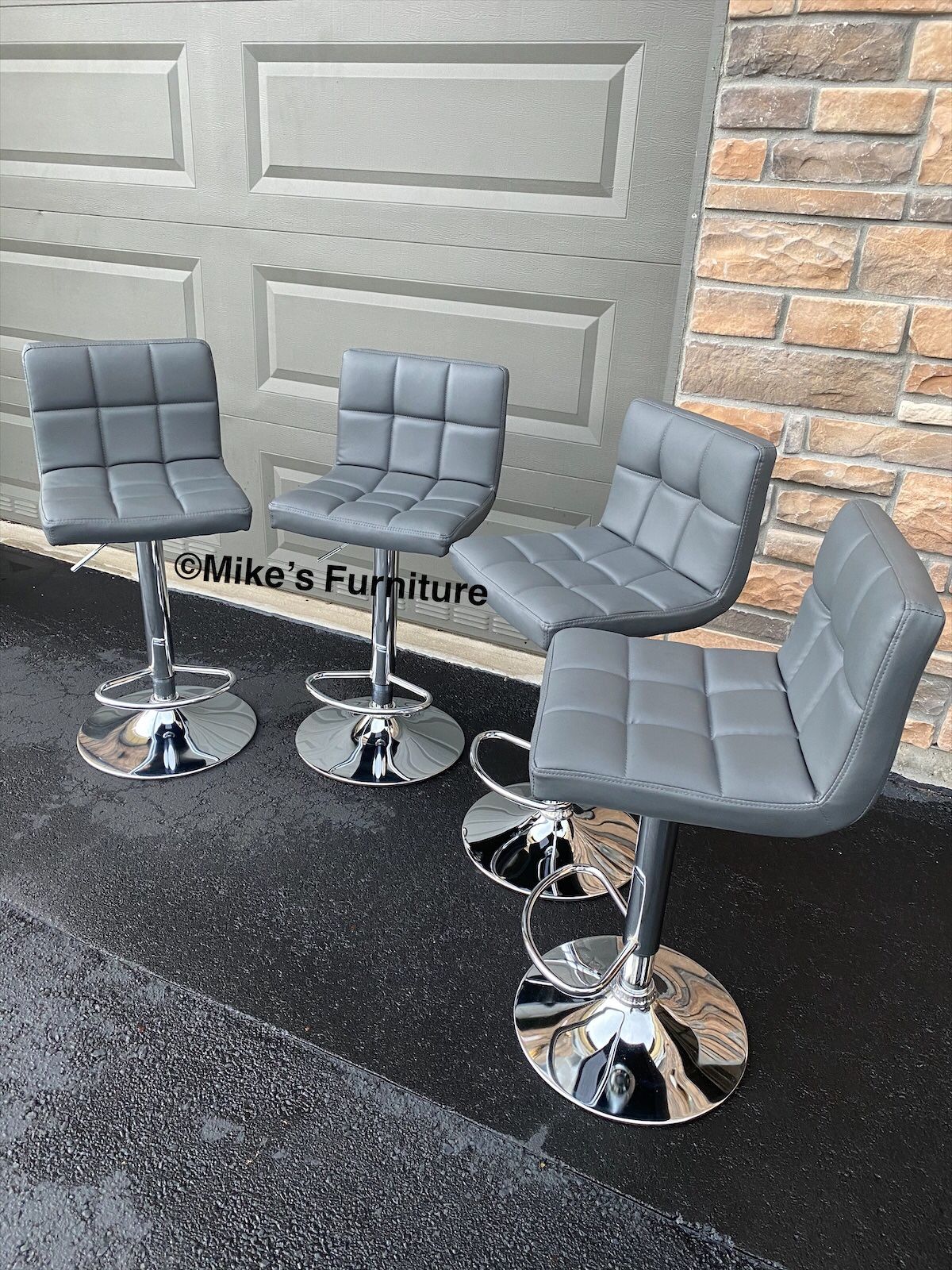 New Adjustable Bar Stools (4 Colors Available ) Black White Gray Red