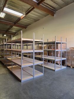 Stock Supply Storage Rack Shelving 48x24 Heavy Duty Industrial Shelving Similar To Uline And Grainger Delivery Available