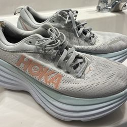 Grey bondi8 hoka