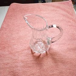 Wheel Cut Crystal Pitcher